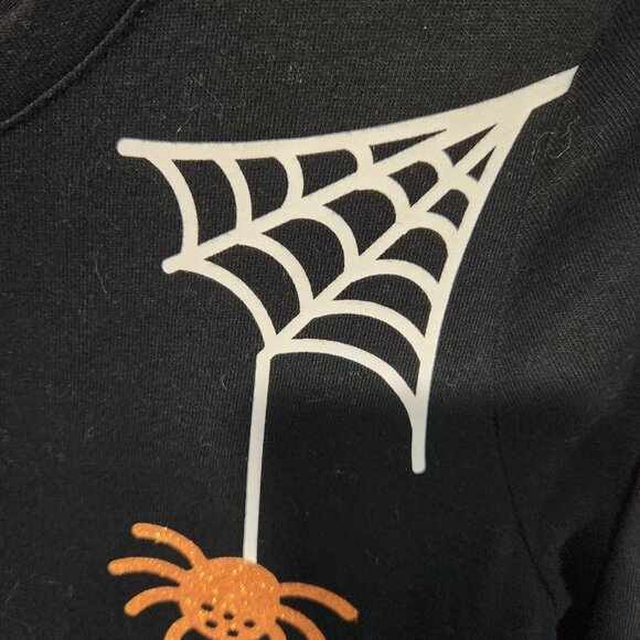 Cat & Jack Halloween Themed Long Sleeve Black Spider Web Dress - Large (10-12) - Picture 3 of 8
